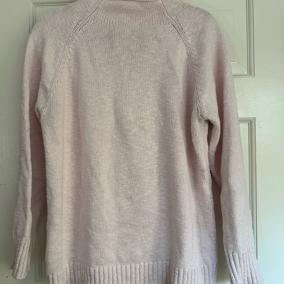 LL Bean Ragg Sweater Pink Large - Picture 2 of 3
